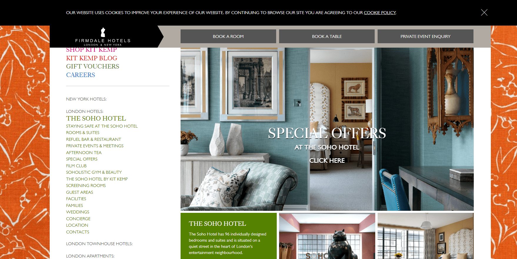 The Soho Hotel, Firmdale Hotels