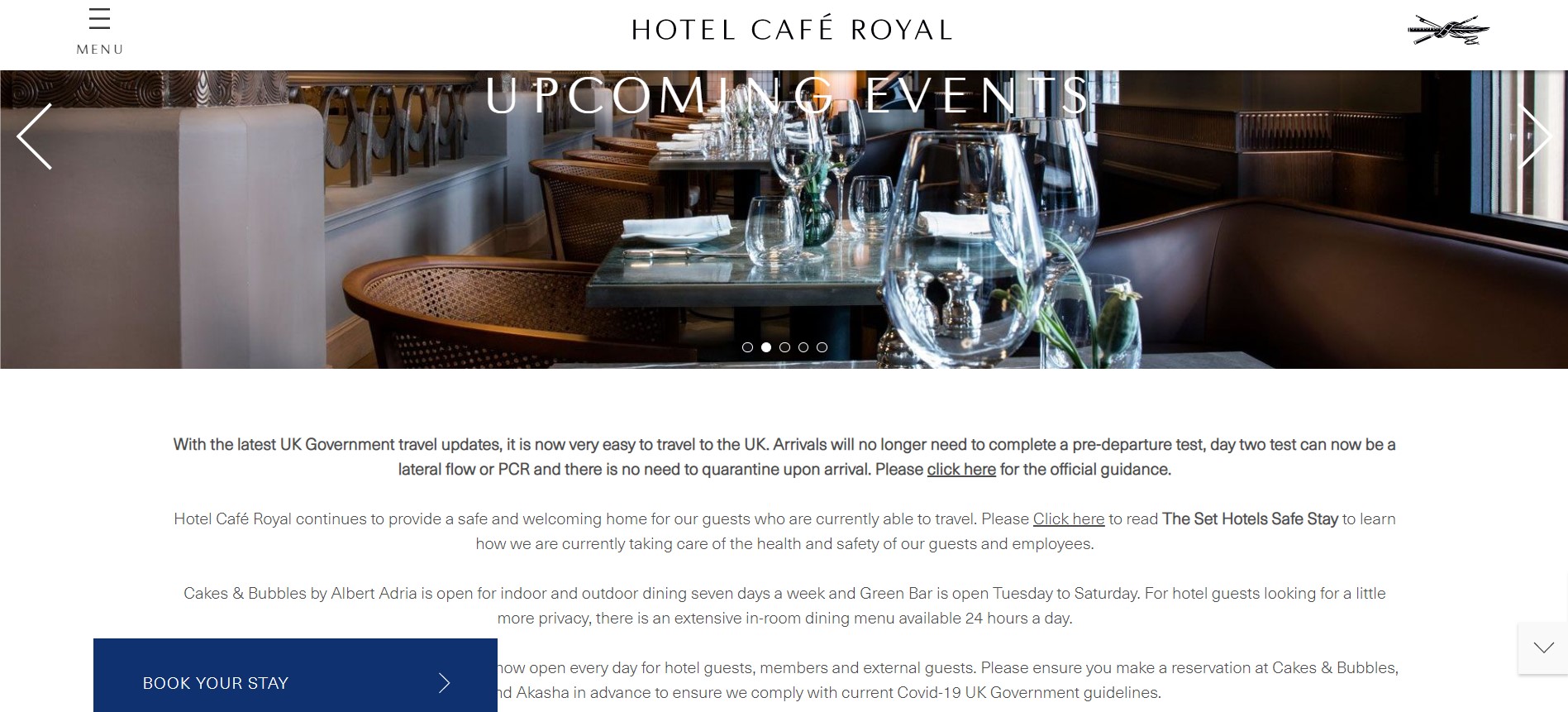 Hotel Cafe Royal, Soho