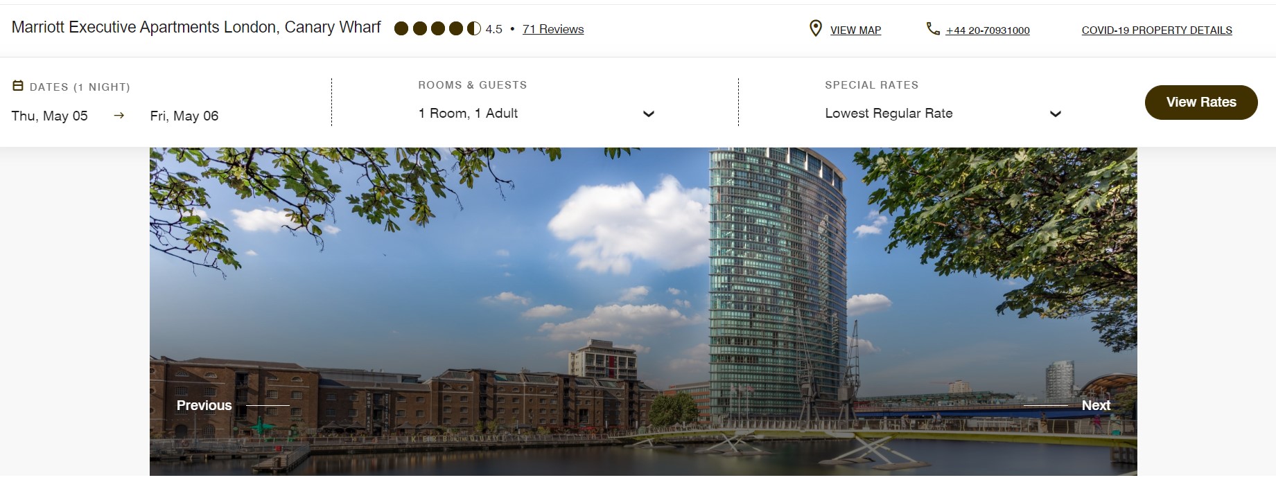 London Marriott Canary Wharf