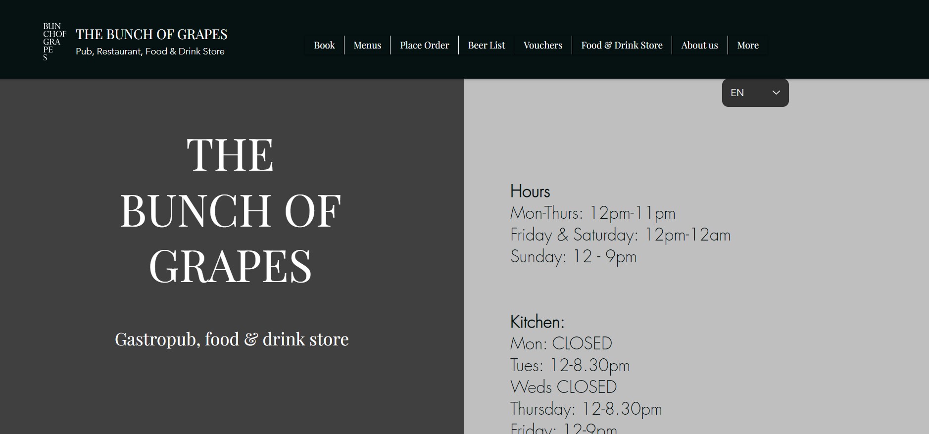 The Bunch of Grapes The Bunch of Grapes