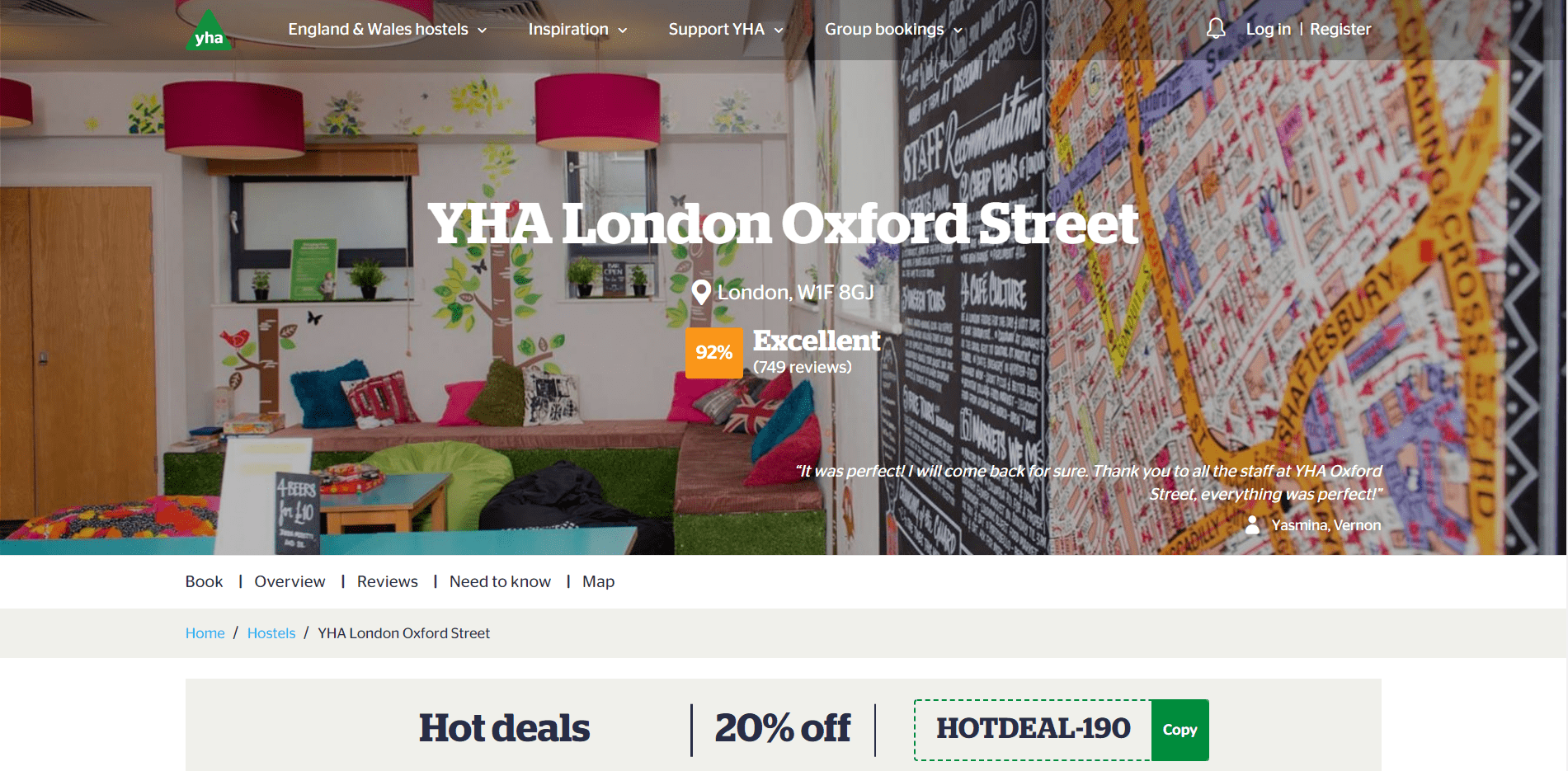 YHA Oxford Street