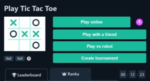 Tic Tac Toe Paper