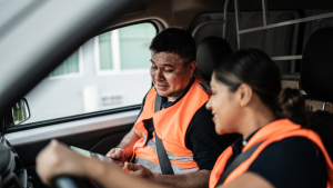 How to Turn on the Van and Enable the Safety Features