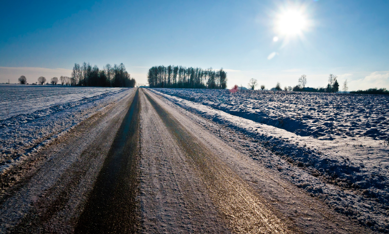 how to drive on black ice