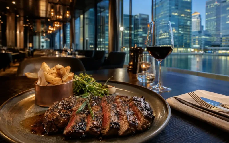 steak restaurant canary wharf