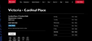 Nando’s Victoria – Cardinal Place