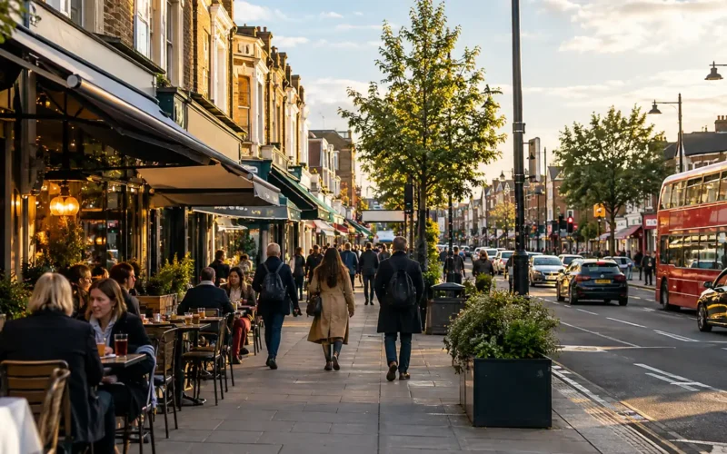 remote work shifted foot traffic in outer london