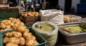 Could extreme heat affect mushy peas, potatoes and other chippy ingredients