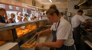 How is the heatwave affecting UK chippies right now